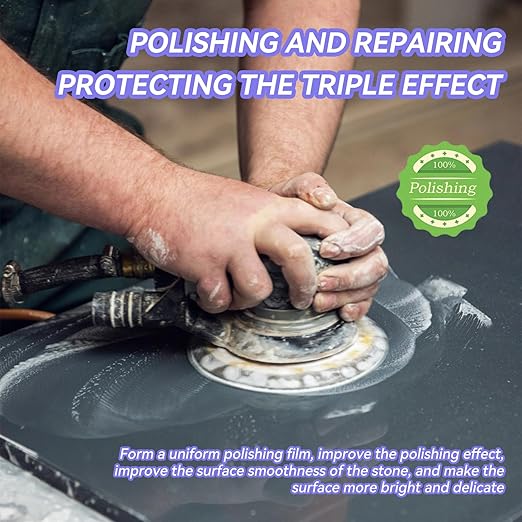 Marble Polishing Paste, Nature Stone Polishing Kit, Granite Sealer & Protectant | Polish Paste for Granite, Quartz, Marble, Travertine, Kitchen Countertop(1kg)