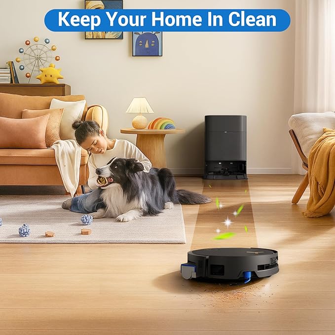 X9 Pro Omni Replacement Parts for Ecovacs Deebot X9 Pro Omni X9 Pro Robotic Vacuum Cleaner Parts with 2 Roller Brush,4 Mop,4 HEAP,6 Dust Bags,6 Side Brushes,1 Screwdrivers,1 Clean Brush