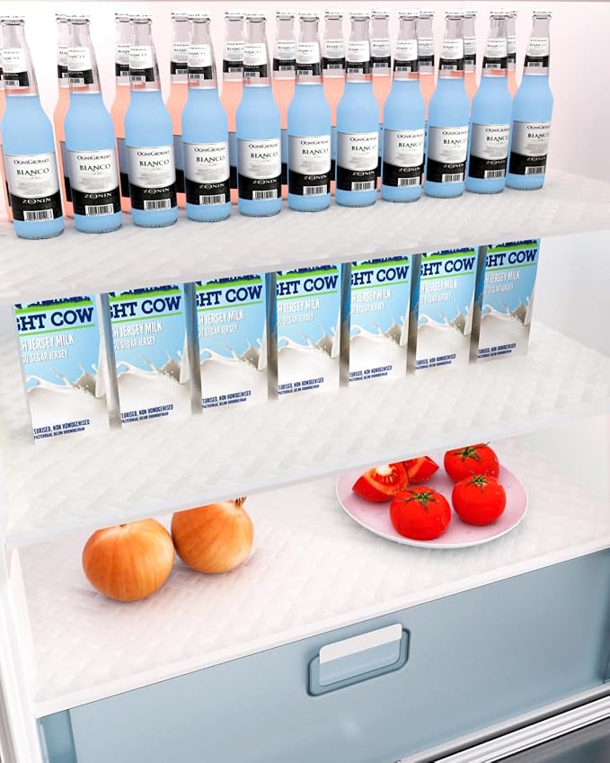 Shelf and Drawer Liner for Kitchen Cabinet, Non-Adhesive 24in x 360in Waterproof Contact Paper Refrigerator Liners Thickened Durable EVA Material Non Slip Mat for Dresser Cupboard Pantry Protector
