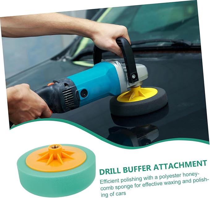 4pcs Drill Buffer Attachment Polishing Pad for Sander Buffing Pads for Drill Car Polishing Sponge