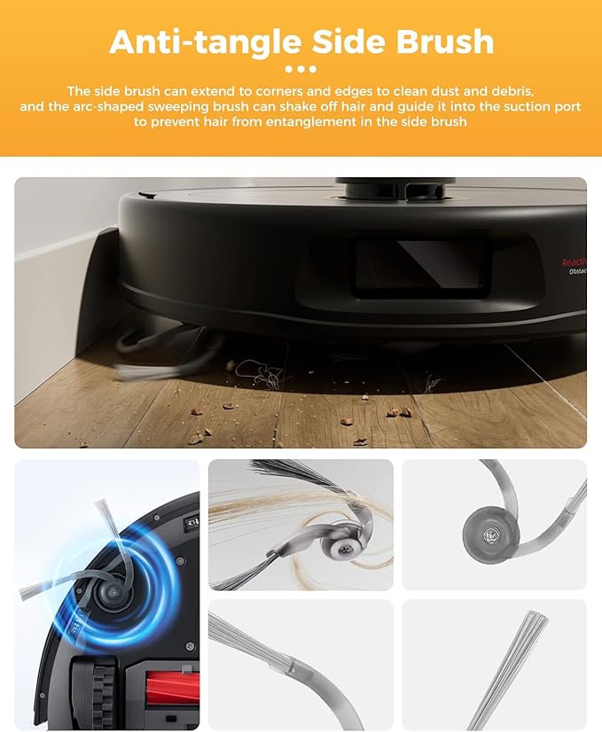 Yivy 29PCS QV35A Accessories for Roborock QV 35A/Qrevo S Pro/QV 35S/QR 598/QR 798 Robot Vacuum,QV 35A Replacement :2 Main Brushes 6 Dust Bags 4 HEPA Filters 6 Side Brushes 8 Mop Pads