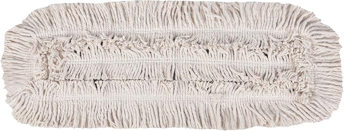 Restaurantware-MOP HEAD ONLY: Clean Tek Professional 24 x 5 Inch Dry Mop Head, 1 For Dusting - Frame Sold Separately, Disposable, Cotton, For Home And Commercial Use