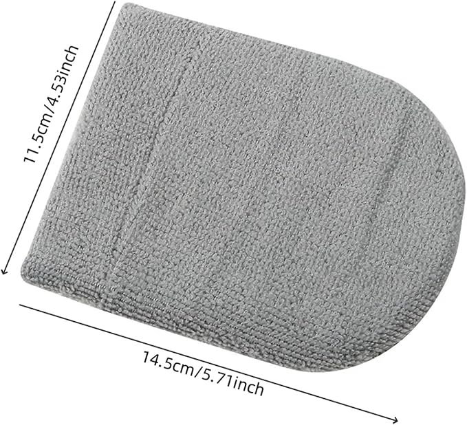 2pcs/6pcs Soft Microfiber Car Wax Applicator Mitts Polishing Sponge Wax Foam Applicator Pad for Car Cleaning Auto Detailing(Gray 6 pcs)