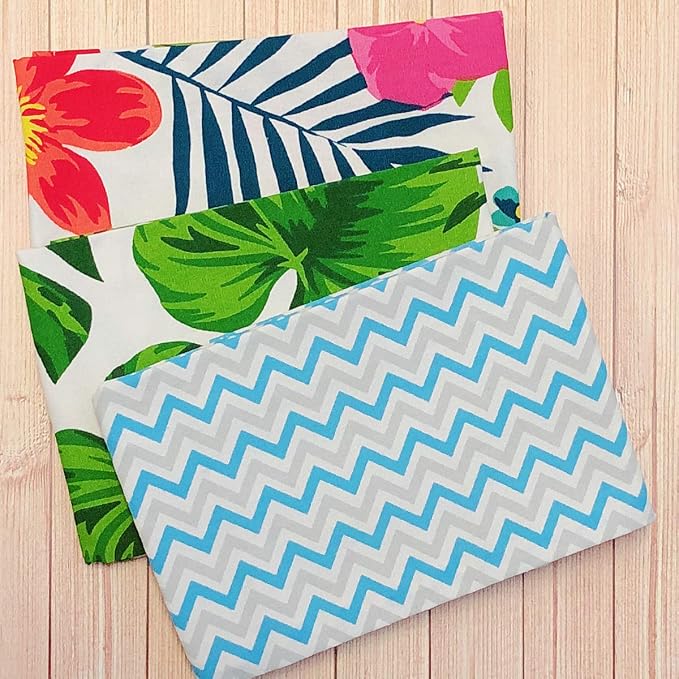 Wrapables® 100% Cotton Kitchen Dish Towels (Set of 3), Tropical Flowers