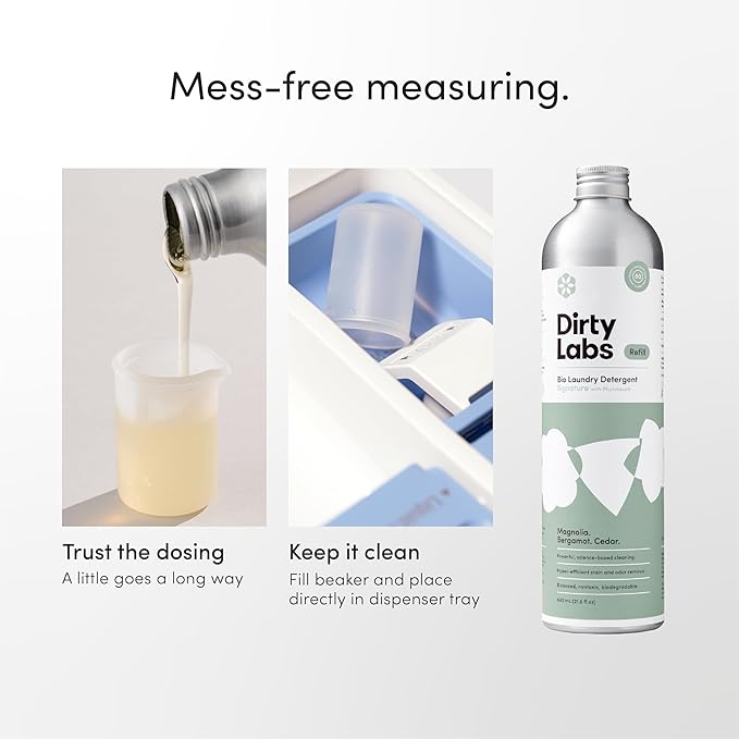 Dirty Labs | Bio-Liquid Laundry Detergent Refill Kit | Signature & Murasaki | 2x 80 Loads | Hyper-Concentrated | High Efficiency & Standard Machine Washing | Nontoxic, Biodegradable