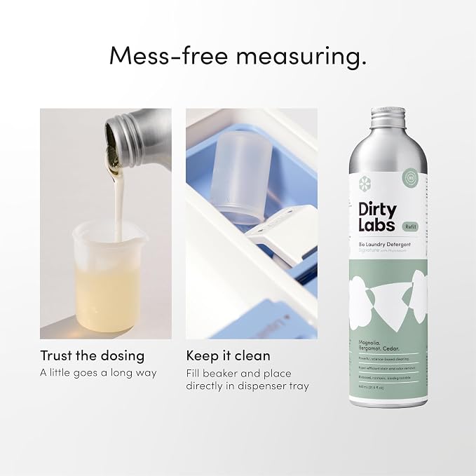 Dirty Labs | Bio-Liquid Laundry Detergent & Dryer Balls | Signature Scent | 80 Loads & 3 Dryer Balls | Hyper-Concentrated | High Efficiency & Standard Machine Washing | Nontoxic, Biodegradable