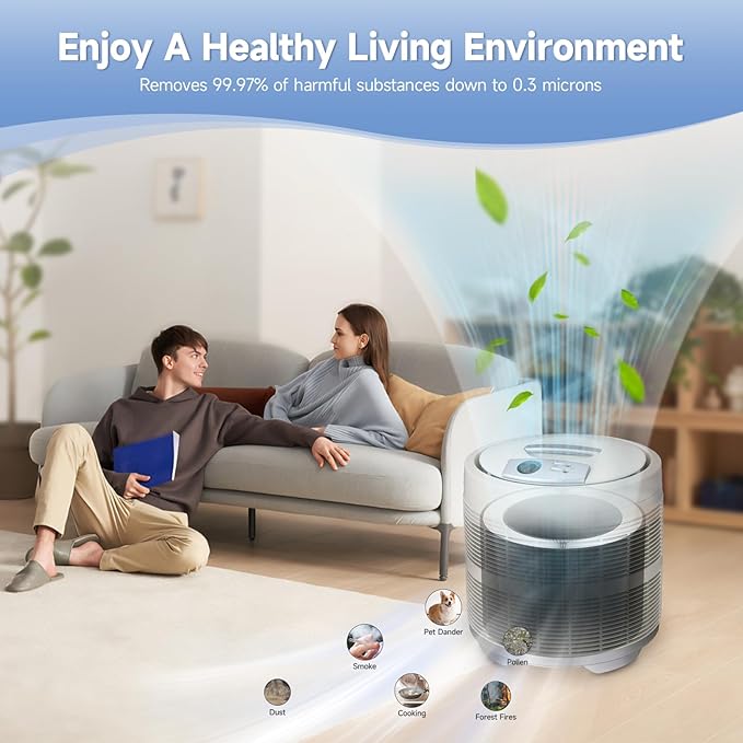 2-Pack 50250-S Replacement Filter Compatible with Honey-Well 24000 24500 50250-S 52500 Purifiers and Kaz 50255 50255-HD Purifiers