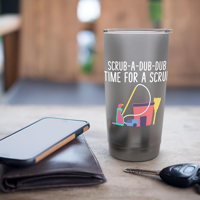 Scrub a dub dub time for a Scrub Cleaning Stainless Steel Insulated Tumbler