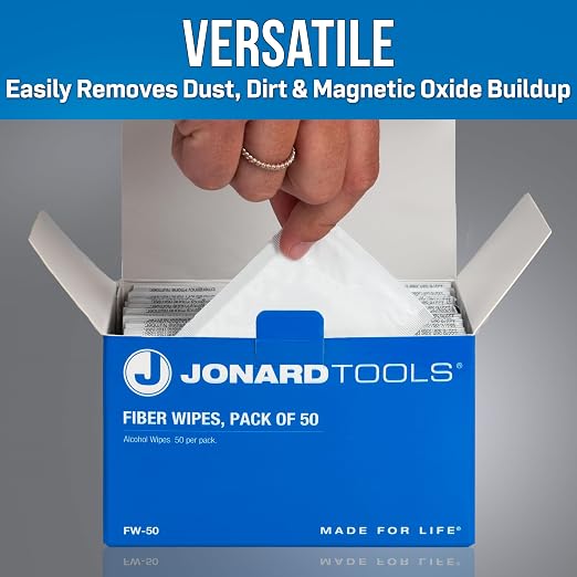 Jonard Tools FW-50 Fiber Wipes, Pack of 50