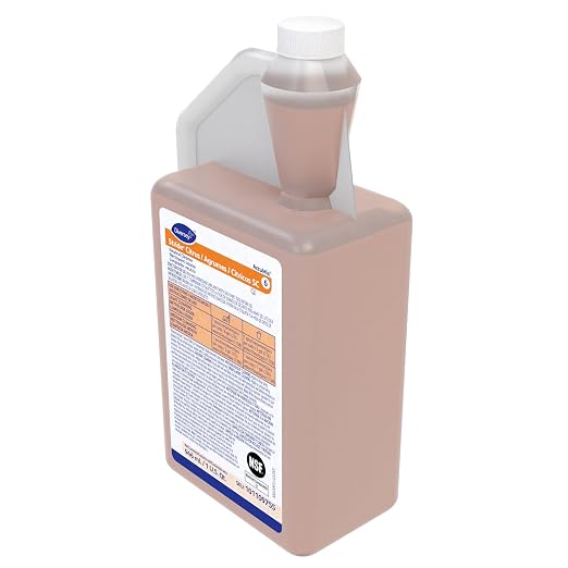 Diversey 101109755 Stride Citrus Neutral Cleaner, Commercial Liquid Floor Cleaner, Citrus Scent, AccuMix Concentrate, 32-Ounce (Pack of 6)