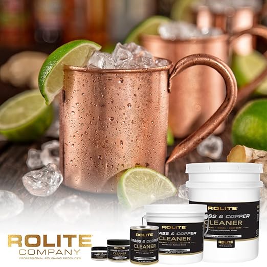 Rolite RBCC1# Brass & Copper Cleaner Instant Cleaning & Tarnish Removal, 1 lb
