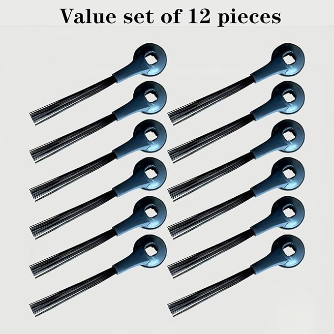 12PCS Side Brush Replacement Accessories for Shark Robot Vacuums — Compatible with AV2110S / AV2120 / RV2110 / RV2120AE