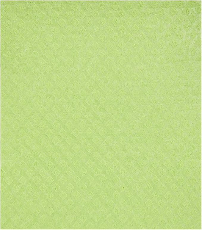 Restaurantware Swedish Dishcloths Pack of 200 Cellulose Reusable Absorbent Green Kitchen Towels, Washable Quick-Dry Dish Towels, Sustainable Cleaning Cloths Super-Absorbent Biodegradable Odorless