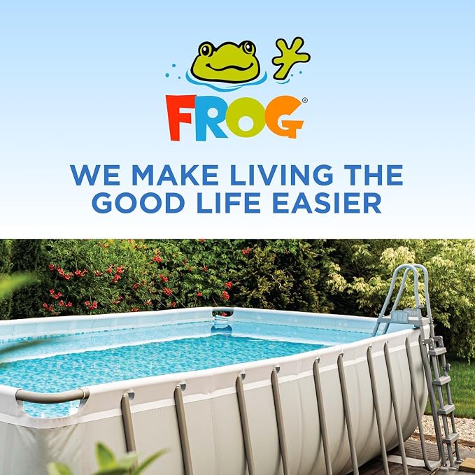 Flippin’ FROG Floating Sanitizer System for Pools 2,000 to 5,000 Gallons - Prefilled Floater with Sanitizing Minerals and Chlorine for Easy Pool Treatment & Maintenance - 1 Pack