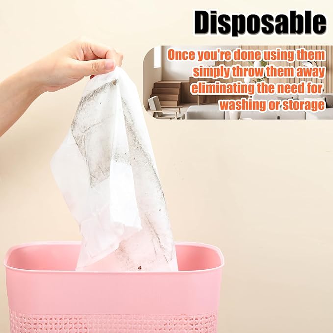 FillTouch 200 Counts Sweeper Wet Mopping Cloths Compatible with Swiffer 17.7'' x 11.8'' Large Wet Mop Pads Refills XL Disposable Floor Wipes Duster for Sweeping Scrubbing Cleaning Wood Hardwood Tile