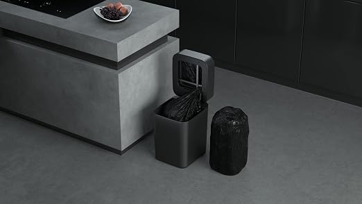 TOWNEW T1S Self-Sealing and Self-Changing 4.1 Gallon Trash Can | Automatic Open Lid and Motion Sense Activated Garbage Bin | Smart Home Electric Trash Cans, Black, Large