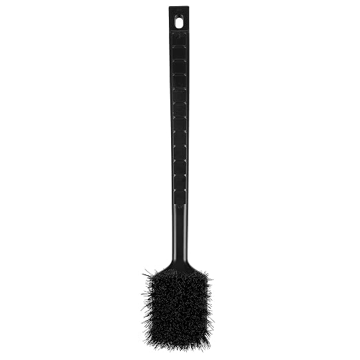 Remco 410819 ColorCore 20" Long Handle Scrubbing Brush, Stiff,Black