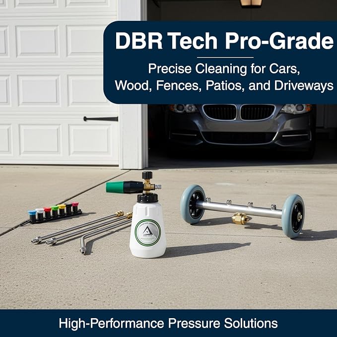 DBR Tech® Pressure Washer Nozzle Tips Set | 7 Pack, 4500 PSI