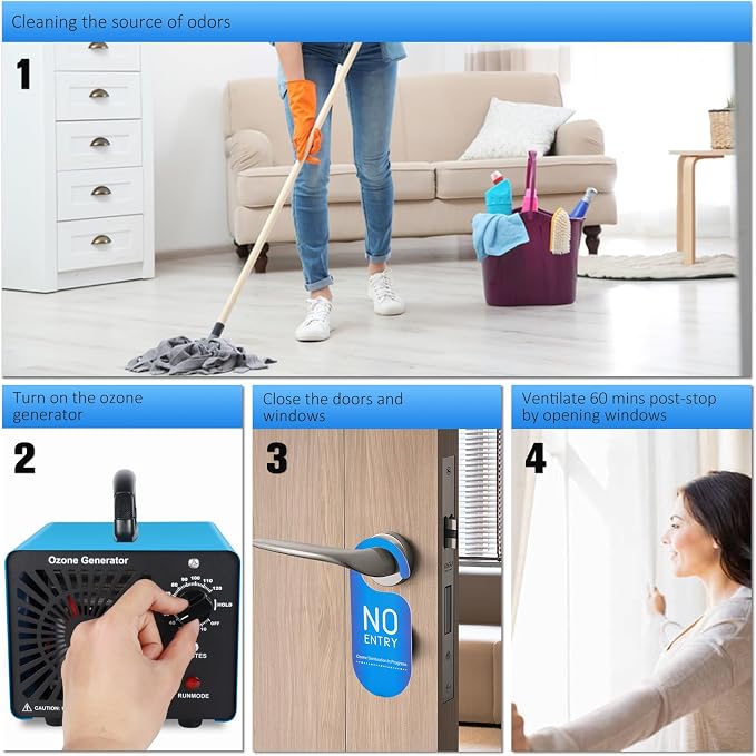 Next-Gen Ozone Generator, 100,000mg/h High Capacity Ozone Machine Odor Removal Up to 8000 Sq.Ft, Commercial Home Ionizer Air Purifier for Car, Home, Basement, Farm, Smoke