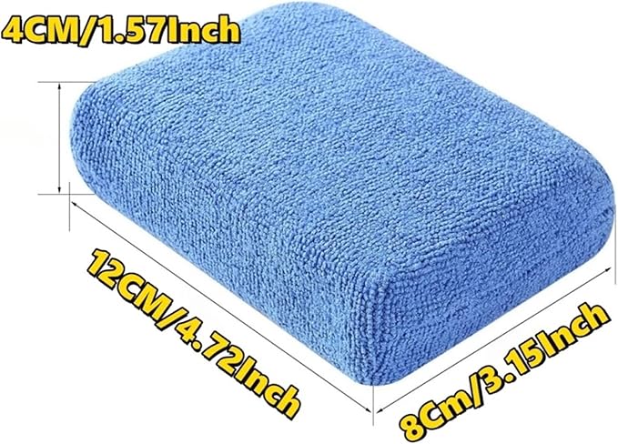 1/10Pcs Car Wax Applicator Pads - Microfiber Polishing Sponges, Soft Detailing Waxing Sponge fit for Effortless Paint Care, Foam Cleaning Pad & Car Polish Applicator(2 Pieces)