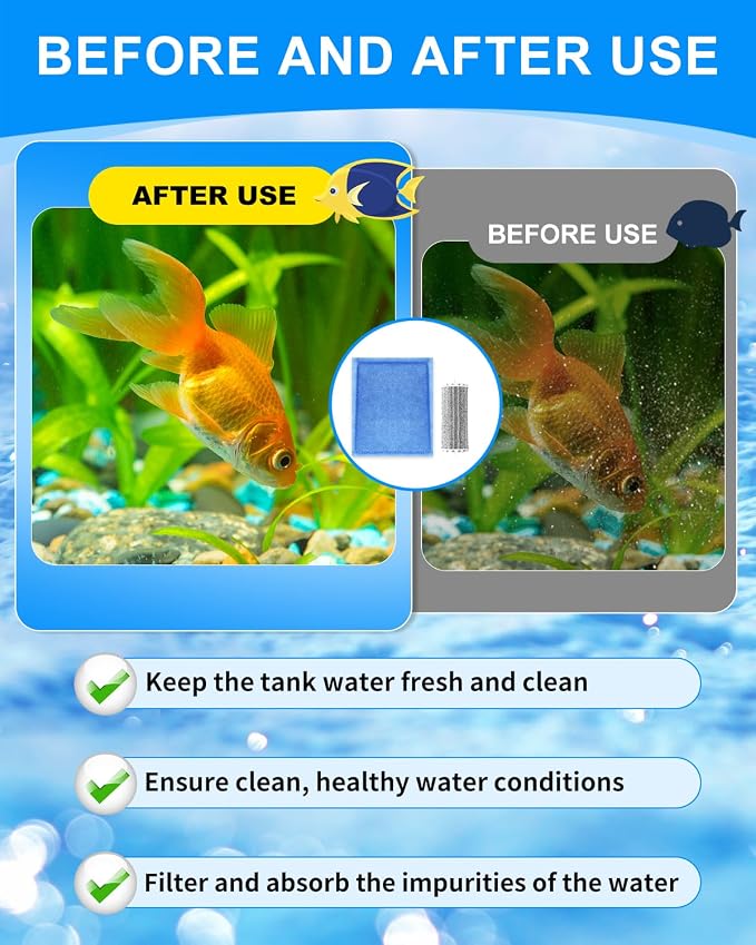2+2 Pack Rite-Size C Aquarium Filters with Bio Wheel Aquarium Filter Compatible with Marineland Filter Penguin 200/200B/350/350B, Fish Tank Filters Replacement Kit