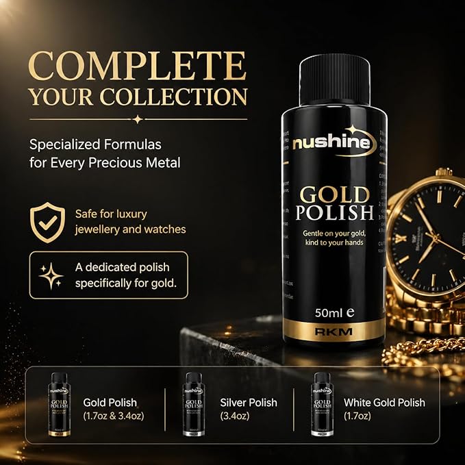 Nushine Gold Polish 3.4 Oz - ecofriendly formula works effortlessly with beautiful results