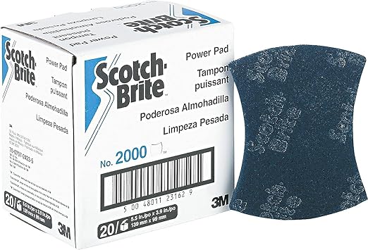 3M Scotch-Brite Power Pad 2000, 5.5 in x 3.9 in
