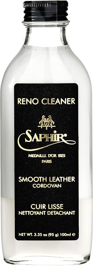 SAPHIR Medaille d'Or Reno Cleaner - Professional Leather Cleaner for Deep Cleansing and Stain Removal on Smooth and Exotic Leathers