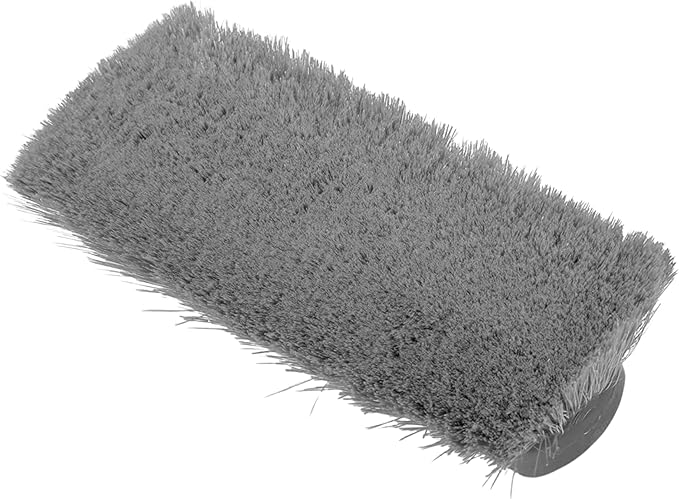 SPARTA 41278EC04 Flo-Thru Plastic Wall Scrub Brush, Equipment Brush With Soft Nylex Bristles For Industrial Kitchens, Hospitals, Commercial Cleaning, 4 Inches, Yellow