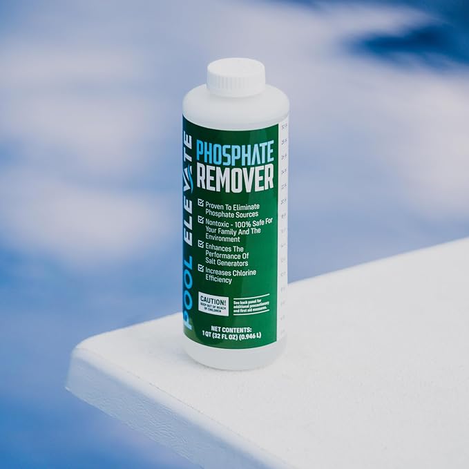 Phosphate Remover - Maintain Crystal Clear Water, Enhance Pool Water Quality for Above and Inground Pools, Safe for Your Pool and Equipment - 32 oz Pack of 2 (64 oz)