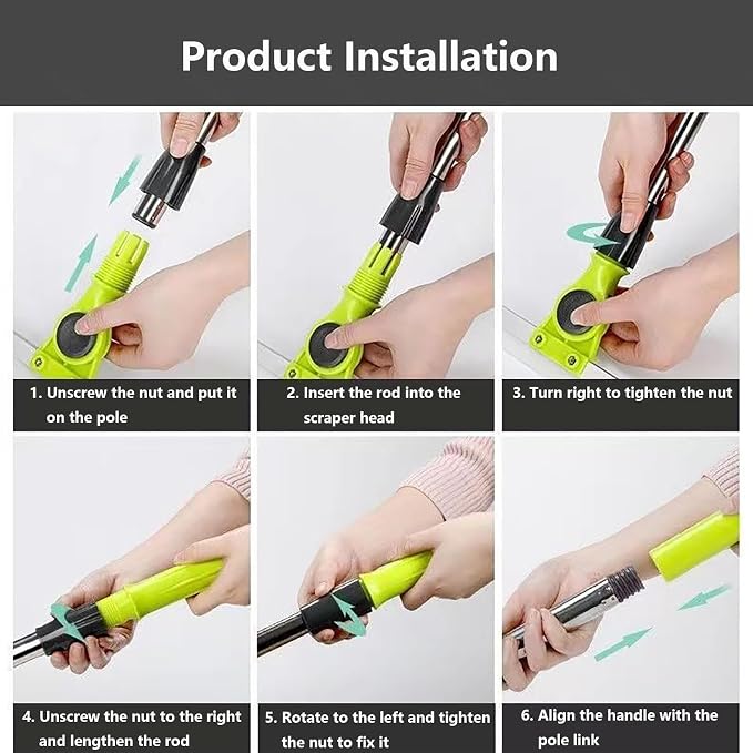 Air Broom as Seen on Tv, with 51 Long Handle Air Broom as Seen on Tv, Rubber Brooms for Floor Cleaning for Smooth Floors,Rugs,Windows