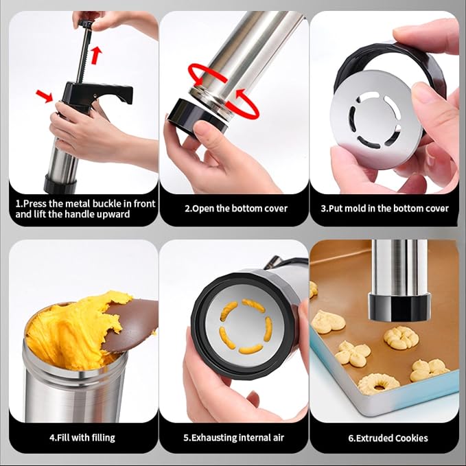 Stainless Steel Cookies Press