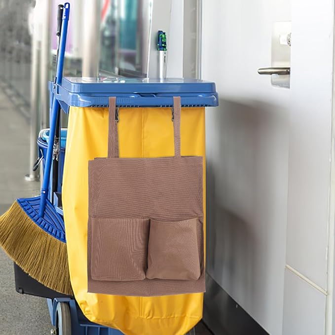 OUNONA Garbage Bag Organizer for Janitorial Cleaning Cart Bags Pouch Replacement Cleaning