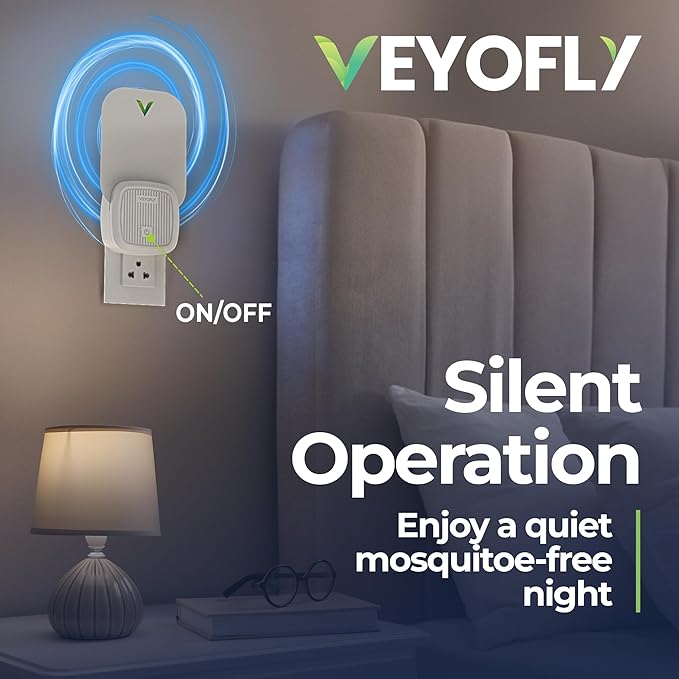 VEYOFLY Fly Catcher Indoor, Fly Trap Indoor, (1 Device + 2 Refills) Fruit Fly Traps for Indoors, Gnat Traps for House Indoor, Bug Killer, Fly Trap, Plug in Light Flying Insect Trap