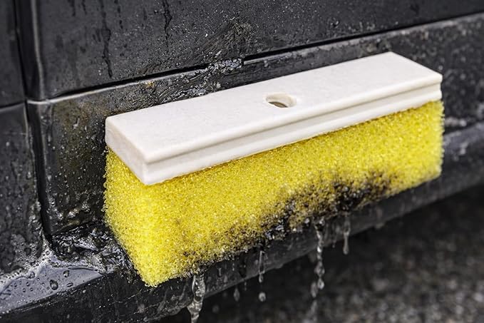 HI-TECH Block Brush 10" x 3" – Heavy Duty Exterior Cleaning Brush for Cars, Removes Tar, Bird Droppings & Road Grime