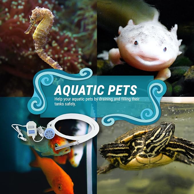 TERA PUMP Aquarium Gravel Cleaner | Electric, Automatic, Vacuum