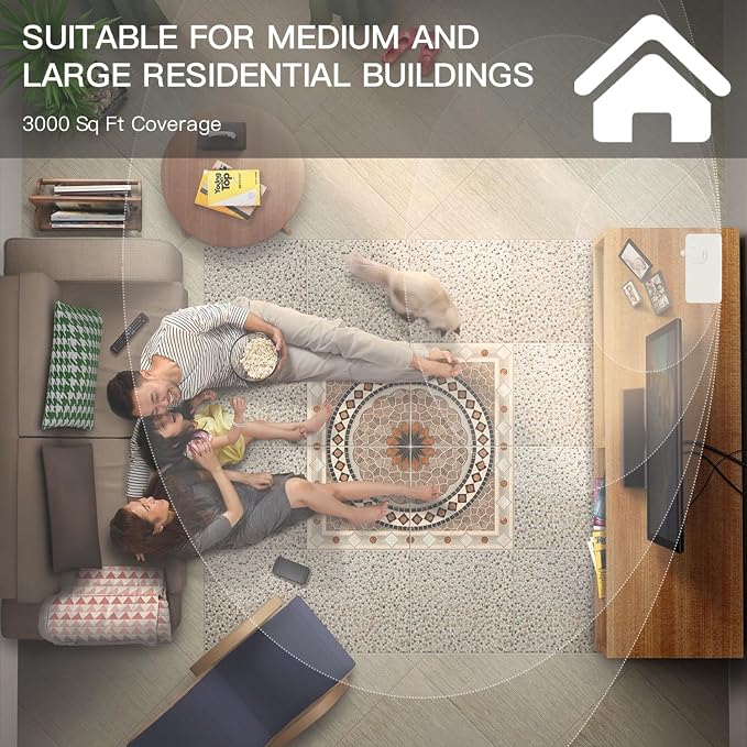 Smart HVAC Scent Machine, Covers 3000 Sq.Ft, Oil Level Monitoring | 300ML Waterless Essential Oil Diffuser, Cold Air Tech, Built-in Clock, for Home, Hotel, Office, Shopping Mall