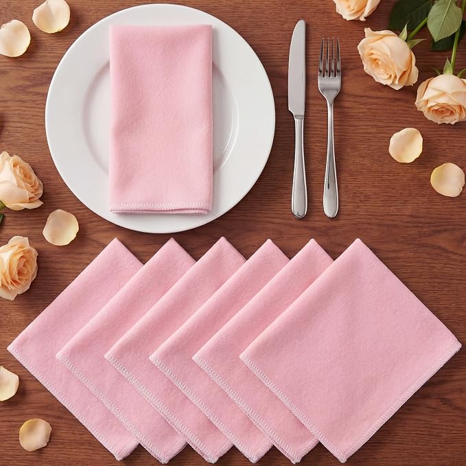 36 Pack Reusable Cleaning Cloths Washable Cotton Kitchen Towels for Home(Gentle,Pink)