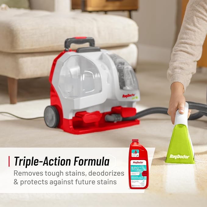 Rug Doctor Pet Portable Spot Cleaner, 2X Suction Power, Lightweight Pet Carpet Cleaner Machine, Pro-Grade Power Removes Stains & Odors from Rugs, Carpets And Upholstery