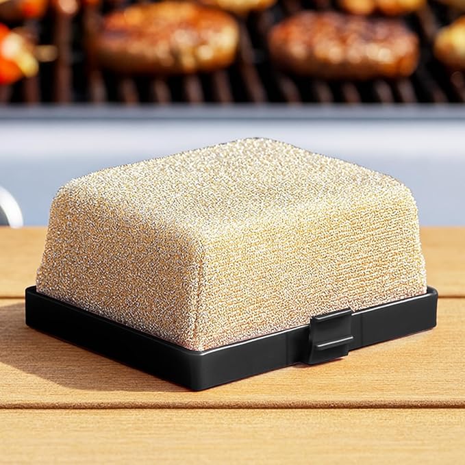 SHINESTAR Replacement Head for Our Grill Brush Bristle Free - Exclusive Aramid Fiber Non Metal Bristles BBQ Brush Refill, Heavy Duty Cleaning Pad for Outdoor Grill, Custom Fit for Our Brand Only