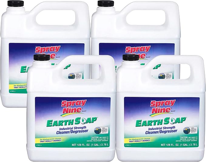 Spray Nine 27901-4PK Earth Soap Concentrated Cleaner - 1 Gallon, (Pack of 4)
