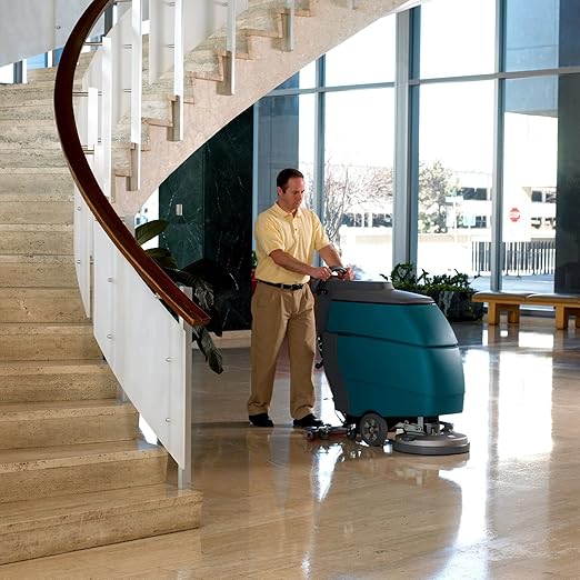3M High Productivity Floor Pad 7300, 16", Removes Old Floor Finish, Dirt and Buildup