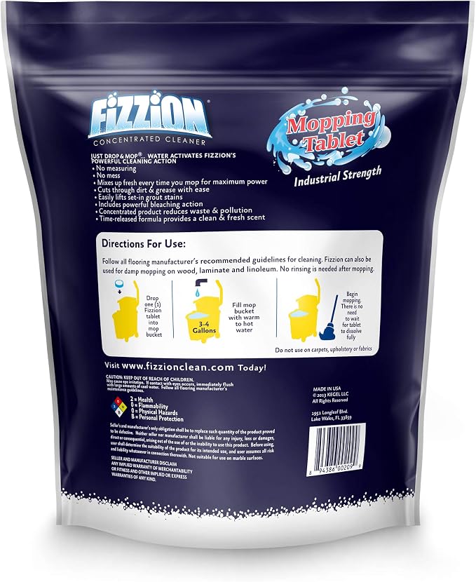 Fizzion Industrial Strength Drop and Mop (45 Tablets)