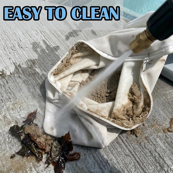 Cordless Pool Vacuum, Handheld Rechargeable Pool Cleaner with Poles,60 Mins Runtime, 11.1V Powerful Suction, 2 Replacement Filter Bags,Ideal for inground Pools,Spa,Hot Tub, Stairs,Above Ground Pools