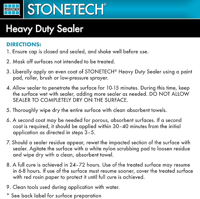 STONETECH Heavy Duty Sealer, 1 Quart 32OZ (946ML) Bottle