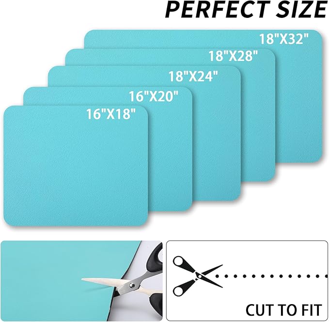HotLive Dish Drying Mat for Kitchen Counter, Heat Resistant Drainer Mats with Non-slip Rubber Backed, Hide Stain Kitchen Super Absorbent Draining Mat, Easy to Clean Dish Rack Pad, Teal 18"x32"