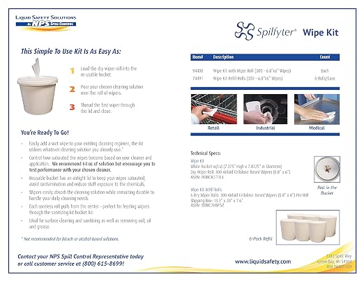 Spilfyter Wipe Kit Refill 74491