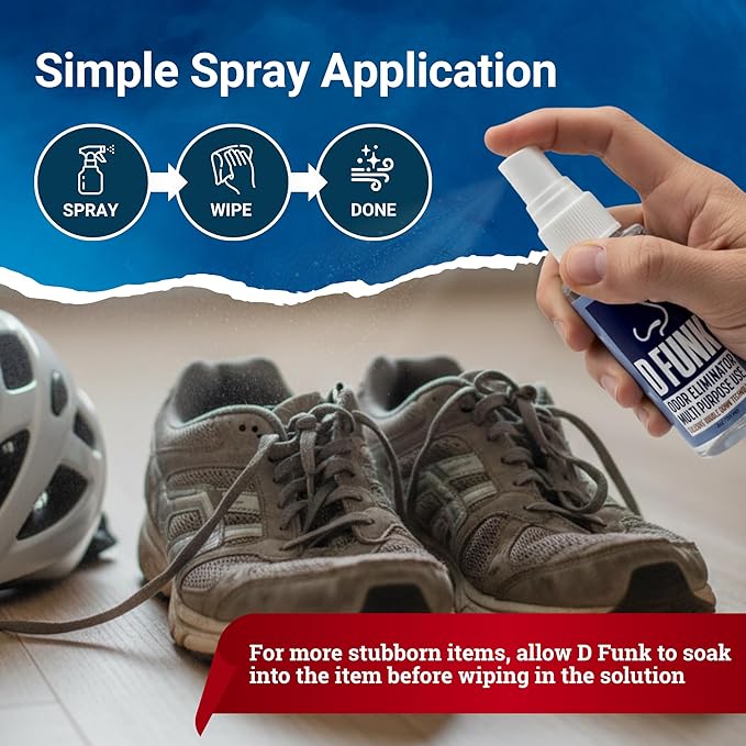 Ardent D Funk Odor Eliminator for Strong Odor, 2 Pack, 2 oz. Bottle, Spray to Remove Smells and Odors, Pet Supplies, Sport Shoes and Equipment, Coolers, Made in USA
