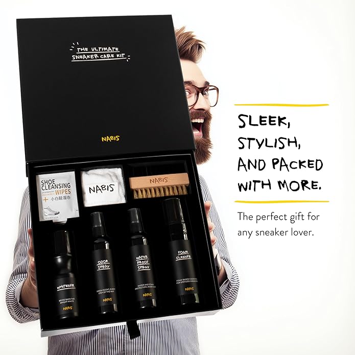 Premium Sneaker Cleaner Kit with Stylish Box – All-in-One Care for Sneakers – Great gifts for teen boys – Shoe Cleaner Sneakers – Shoe Cleaning Kit
