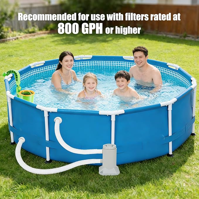 Pool Skimmer Baskets for Above Ground Pools, Above Ground Pool Skimmer Wall Mount, Pool Accessories for Trapping Leaves, Hair, Particles, and Floating Debris (Wall-Hung Style)